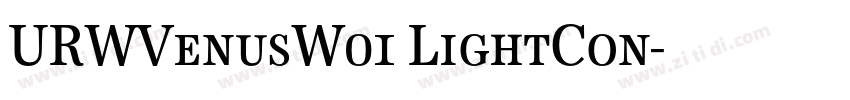 URWVenusW01 LightCon字体转换 URWVenusW01 LightCon字体转换